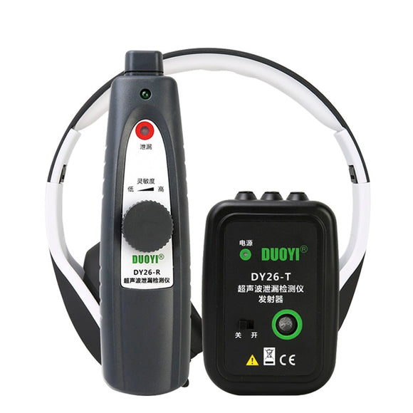 DUOYI DY26 Mini Ultrasonic Flaw Detectors Gas Handheld Portable Vacuum Sealing Leakage Tester Location Determine Leak Tester Detector