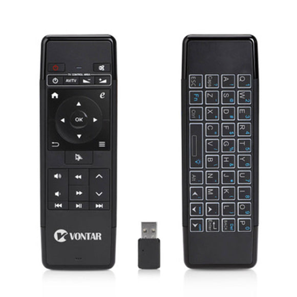 2.4Ghz Mini Keyboard 63 Keys Air Mouse Wireless Mini Keyboard Air Mouse for Windows Android TV Box PC