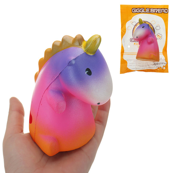 Gigglebread Dinosaur Unicorn Squishy 7.5*6.5*11.5CM Slow Rising With Packaging Collection Gift