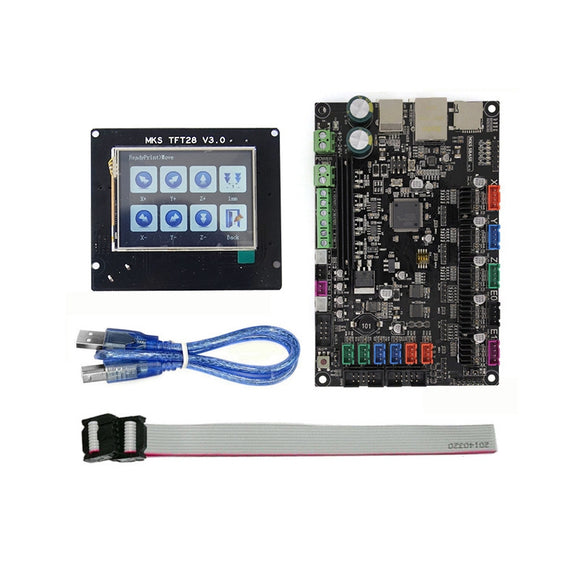 MKS-SBASE V1.3 Mainboard Control Board + 2.8 Inch MKS-TFT28 Full Color Touch Screen For 3D Printer