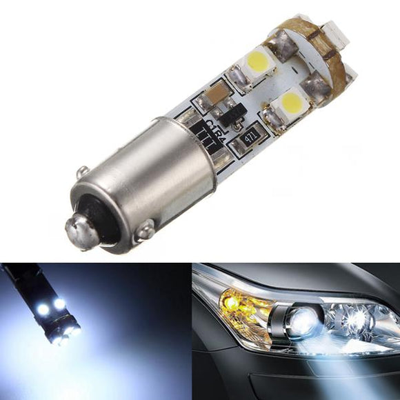 180 Degrees 1156 BA9s 6000K 1210 8SMD Super White LED Bulbs Mercedes Parking Light Plate