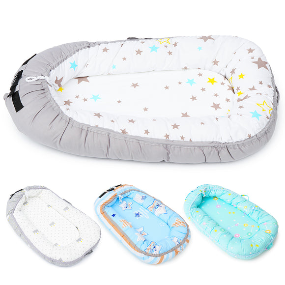 Cotton Folding Bed Baby Nest Portable Toddler Sleeper Cover Crib Cot Bumper Bed