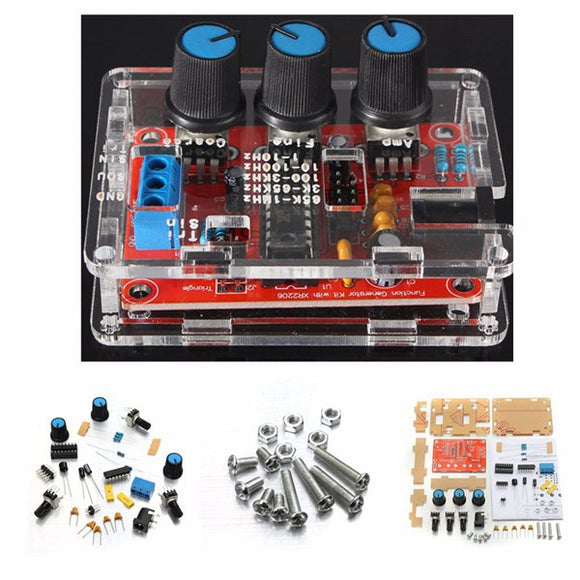 Geekcreit XR2206 Function Signal Generator DIY Kit Sine Triangle Square Output 1HZ-1MHZ