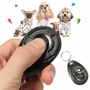 Black Pet Dog Puppy Click Clicker Training Trainer Obedience Aid Teaching Tool