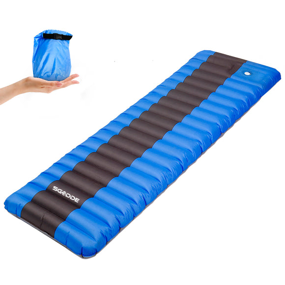 Elastic Sponge Outdoor Camping Inflatable Sleeping Pad Ultralight Air Mat Mattresses Hiking Inflatab