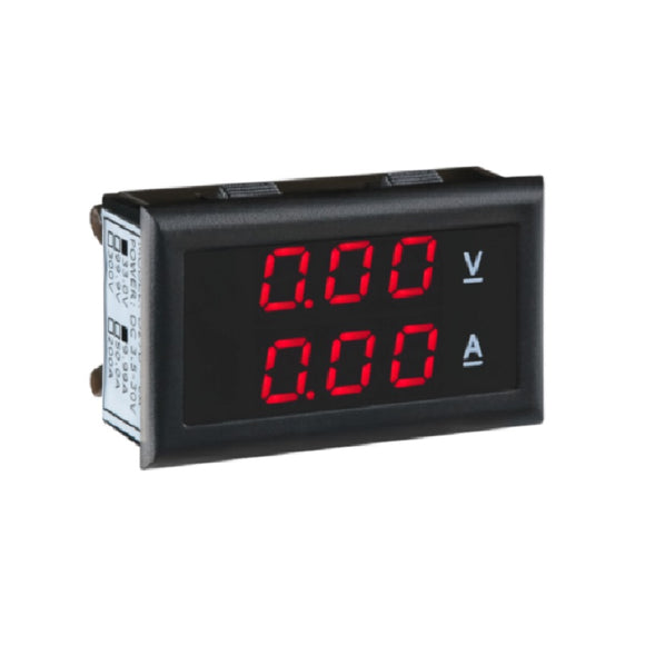 D27B-A Voltage/Current Dual Display Meter DC 100V/10A Digital Voltmeter Ammeter