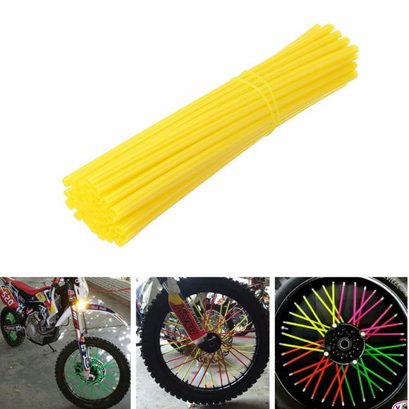 38pcs 21cm Spoke Covers Wheels Rim Shrouds Wrap Protector 11 Colors For Motorcycle Motocross