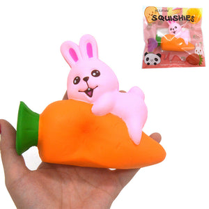 IKURRANI Rabbit Squishy 13.5*11*5.5CM Slow Rising Soft Animal Collection Gift Original Packaging