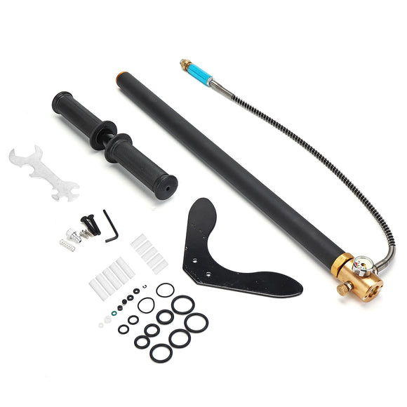 40Mpa Portable Air Pump Hand Tube Inflator Stand Gauge Tool Kit Hose