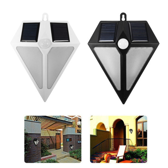 6 LED Solar Powered Waterproof PIR Motion Sensor Wall Light Outdoor Garden Sercurity Night Lamp
