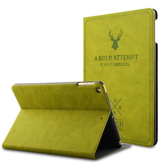 Vintage Smart Sleep Kickstand PU Leather Case For iPad Mini 1/2/3/4