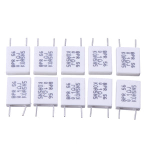 10pcs BPR56 5W 0.1R 0.1 Ohm 5w Non-inductive Ceramic Cement Resistor Wirewound Resistance