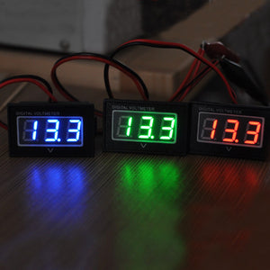 DC2.5-30V LCD Display Digital Voltage Meter Waterproof Dustproof 0.4 Inch LED Digital Tube