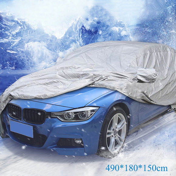 Universal Size L Indoor Outdoor Auto Case Full Car Cover Sun UV Snow Dust Resistant Protection