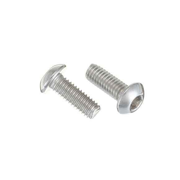 Suleve M3SH6 50Pcs M3 Stainless Steel Hex Socket Button Round Head Cap Screw Bolts 4-20mm Optional Length
