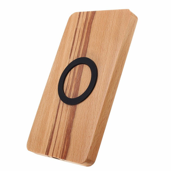 X6-C Wood Qi Wireless Anti Skid Charger Pad for Iphone Samsung Galaxy Nexus 4 5