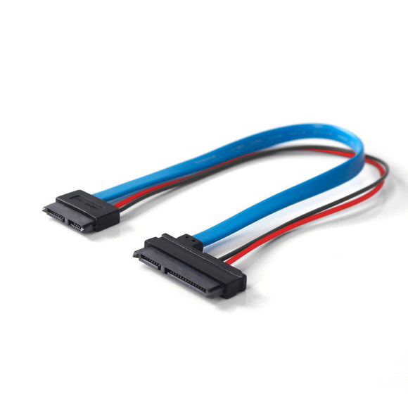 ULT-Best SATA 22Pin 7+15 to Slimline SATA 13Pin 7+6 F/F Hard Driver Connector Cable 30cm