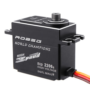 ROBSG BLS2206S 25KG Brushless Waterproof Metal Gear Digital Servo For 1/8 1/10 RC Car 600-700 Class RC Helicopter