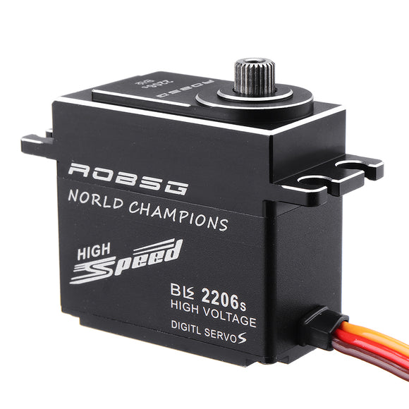 ROBSG BLS2206S 25KG Brushless Waterproof Metal Gear Digital Servo For 1/8 1/10 RC Car 600-700 Class RC Helicopter
