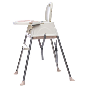 Folding Baby High Chair Convertible Play Table Seat Booster Toddler Feeding Tray Wheel