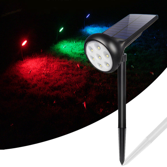 7 LED Solar Spotlight Landscape Lamp Waterproof Camping Light Outdoor Emergency Lantern