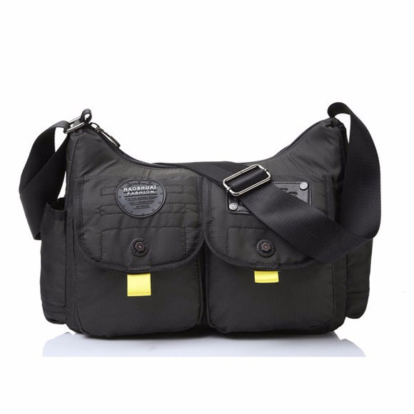 Multi Pocket Men Nylon Waterproof Casual Crossboby Bag