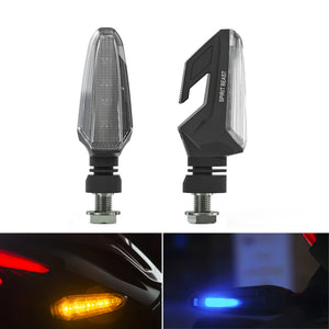 SPIRIT BEAST 12V Motorcycle LED Turn Signal Lights Daytime Running Waterproof Universal