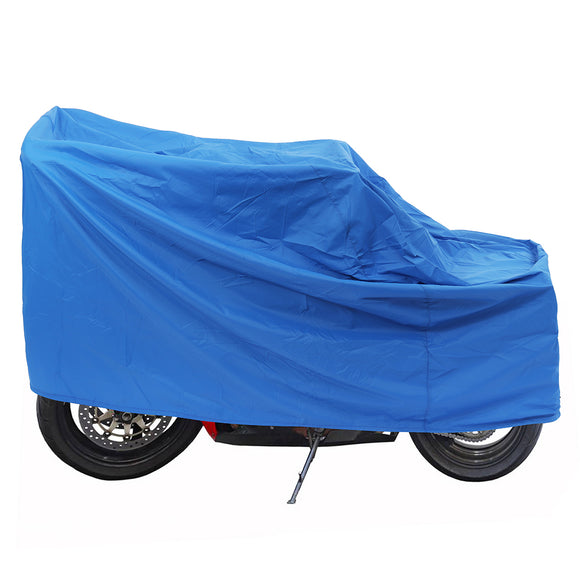 Motorcycle Cover Waterproof UV Rain Dust Protection Blue 1210mmx1100mmx640mm/560mm