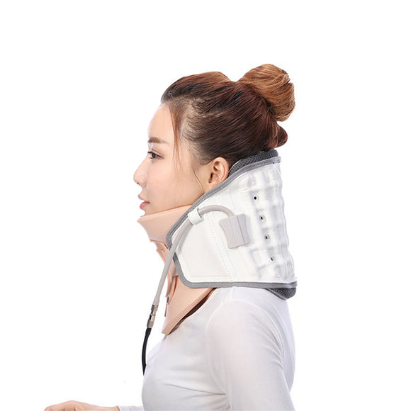 Cervical Vertebra Air Traction Therapy Belt Neck Pain Release Brace Support Device