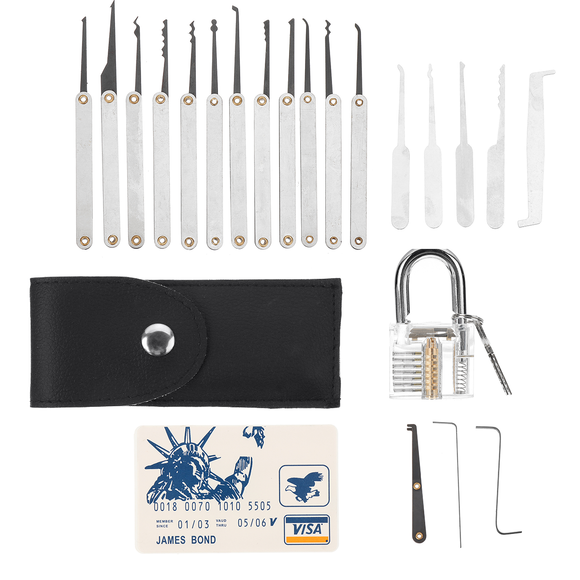 Unlocking Lock Picks Set Key Extractor Tool Locksmith Practice Padlock Skill Transparent