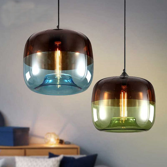 Modern Nordic Style Glass Ball Pendant Light Ceiling Chandelier Fixture Living Room Restaurant Decor