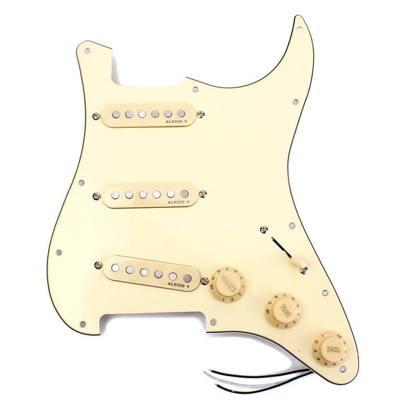 Guitar Prewired Loaded Pickguard Alnico Pickups For Electric Guitar