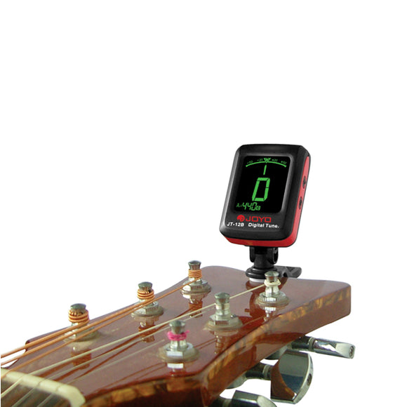 JOYO JT-12B Digital LCD Mini Clip-on Guitar Tuner For Bass Violin Ukulele