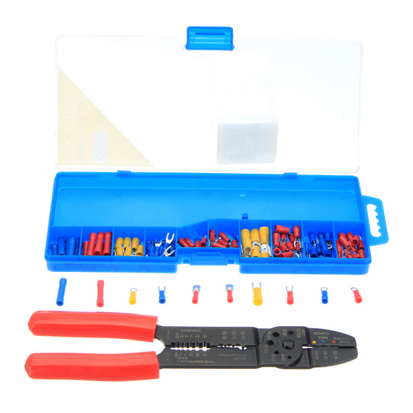 Insulated Electrical Cable Wire Stripper Hand Tool Crimper Plier Tool Kit