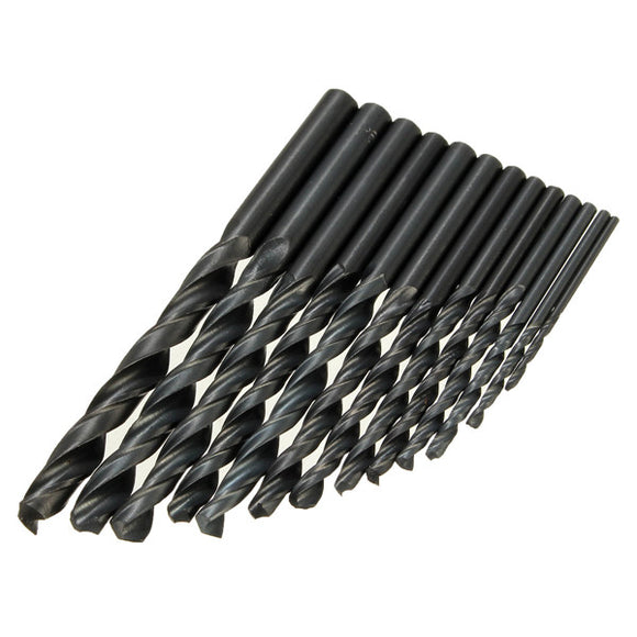 13pcs High Speed Steel 1.5-6.5mm HSS Straight Shank Twist Drill Bit Set