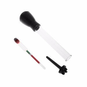 1.1-1.3 Colored Zone Black Battery Hydrometer Tester Liquid Acid Electrolyte Glass Testing Tools