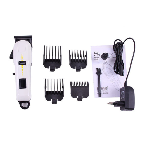SURKER LED Display Cordless Electric Hair Clipper Beard Trimmer Men Kid Haircut Clipper Grooming Kit