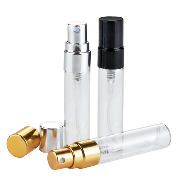 5ml Empty Glass Perfume Bottles Refillable Aluminum Atomizer Portable Container