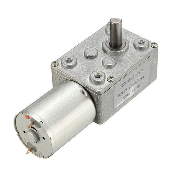 DC 12V 5RPM High Torque Turbine Worm Gear Box Reduction Motor