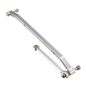 Aluminum Steering Rocker Kit Link Arm For 1/10 Axial AX10 SCX10 RC Car Silver