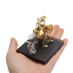 Mini 2.1Hot Air Flame Stirling Engine Model Collection Gift"