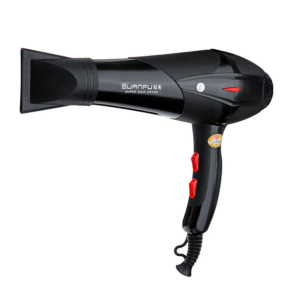 GUANFU 2400W Strong Power Hair Dryer For Hairdressing Barber Salon Tools Professional Hair Blow Dryer With Nozzle