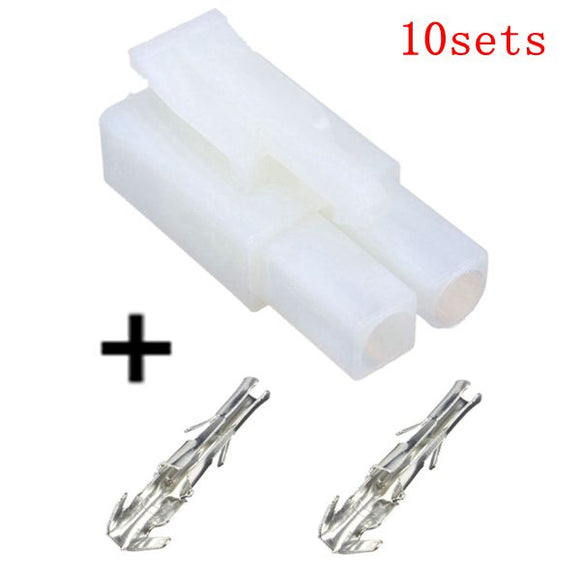 10 sets Male Connector Plug & 2 Female Terminals For Optimate Accumate Battery Charger