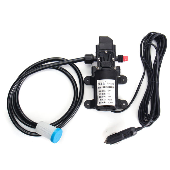 12V Car Washer Pump High Pressure Cleaner Portable Washing Machine Electric Cleaning Device Copper Nozzle