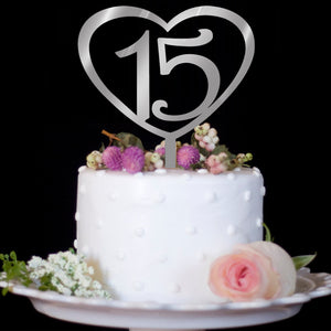 Custom Love Digital Acrylic Mirror Silver Wedding Cake Collection Fine Cake Decorative Birthday Cake