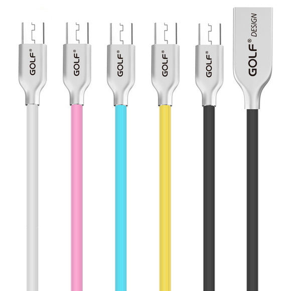 Golf Kirsite Micro USB 2.4A Fast Data Sync Charging USB Cable for Samsung Xiaomi Huawei