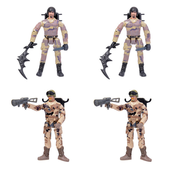 4PCS WPL B36 JJRC Q65 MN-90 Subotech BG1522 Simulating Military Action Figure Soldier Doll 10cm Rc Car Parts