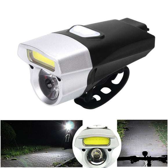 XANES DL08 650LM COB/ T6 Bead 15 Modes Bike Light Waterproof USB Charging Bike Front Light