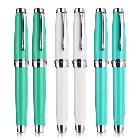 1 pcs DELIKE NEW MOON 3 Metal Fountain Pen Extra Fine Nib 0.38/0.6mm Writing Gifts