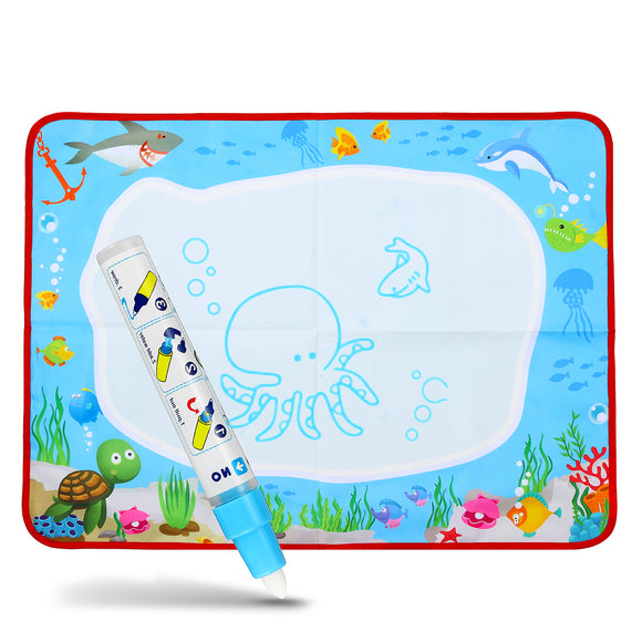 Water Drawing Painting Writing Cloth Mat Board Magic Pen Doodle Kids Baby Toy